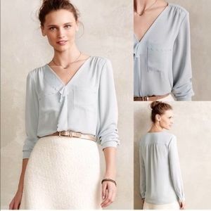 HD in PARIS for Anthropologie Scalloped Edge Blouse